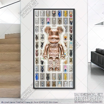 file tranh tuong bearbrick trang tri decor 15032023 dao