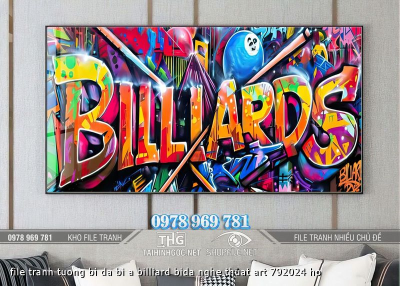 file tranh tuong bi da bi a billiard bida nghe thuat art 792024 ho