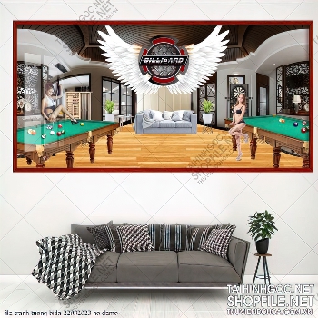 ftranh billiard snooker bi a bi-a ile tranh tuong bida 22032023 ho