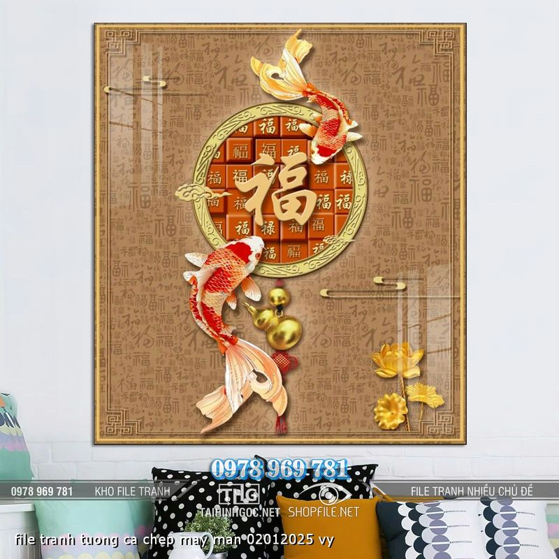 file tranh tuong ca chep may man 02012025 vy