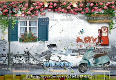 file tranh tuong ca phe hoa va xe 31032025 vien