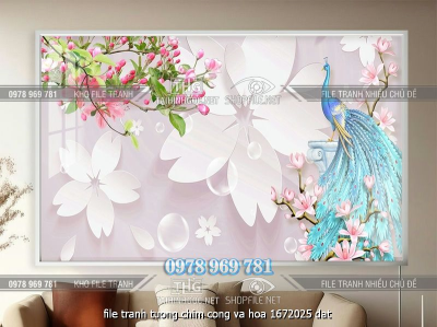 file tranh tuong chim cong va hoa 1672025 dat