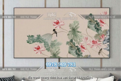 file tranh tuong chim hoa sen decor 1192025 ho