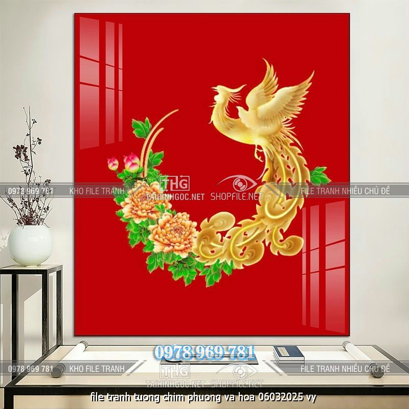 file tranh tuong chim phuong va hoa 06032025 vy