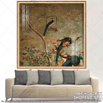 file tranh tuong chim va hoa 10032023 phu