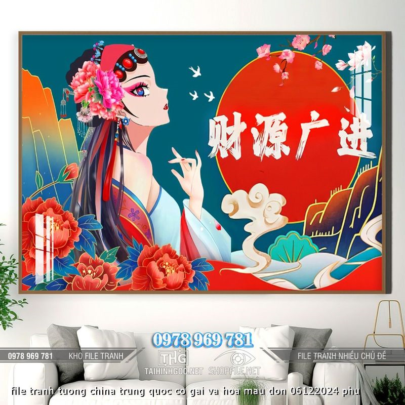 file tranh tuong china trung quoc co gai va hoa mau don 06122024 phu file tranh tuong china trung quoc co gai va hoa mau don 06122024 phu