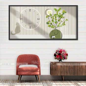 file tranh tuong chu voi xanh decor 09012023 hieu