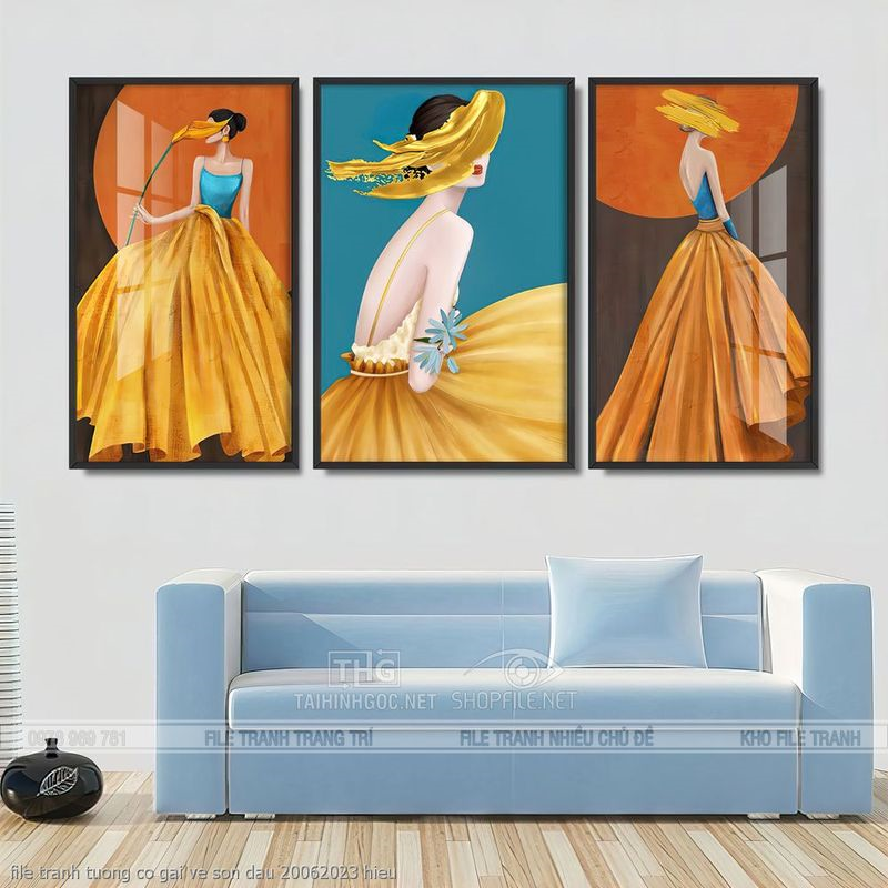 file tranh tuong co gai ve son dau 20062023 hieu