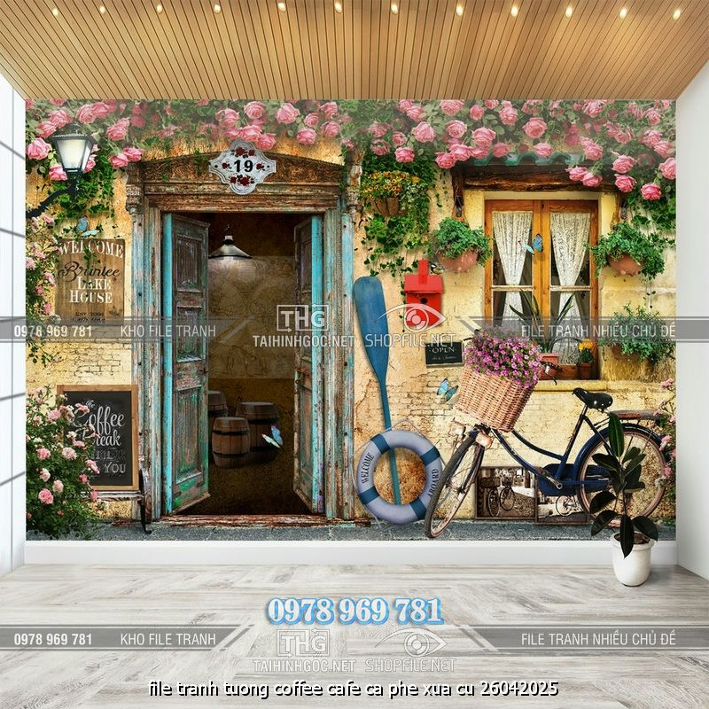 file tranh tuong coffee cafe ca phe xua cu 26042025