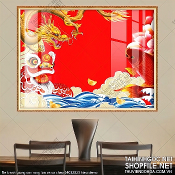 file tranh tuong con rong lan va ca chep 14032023 hieu