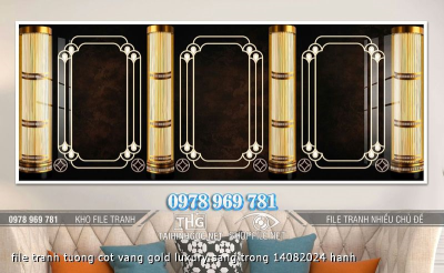 file tranh tuong cot vang gold luxury sang trong 14082024 hanh