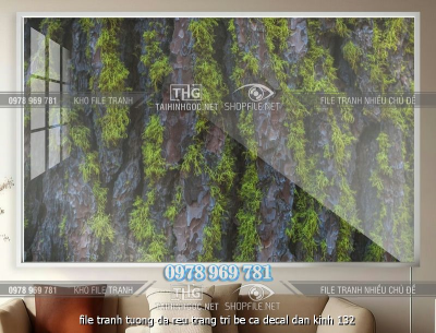 file tranh tuong da reu trang tri be ca decal dan kinh 132