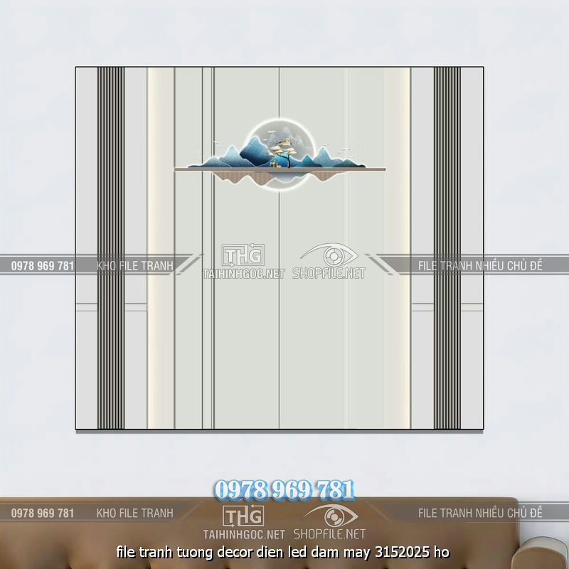 file tranh tuong decor dien led dam may 3152025 ho