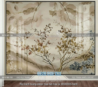file tranh tuong decor hoa tiet hoa la 30102025 hanh