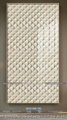 file tranh tuong decor hoa tiet pattern hinh thoi 3d 03102025