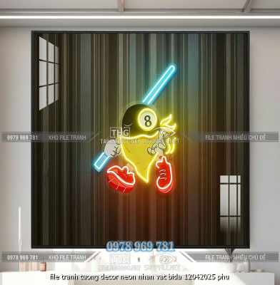 file tranh tuong decor neon nhan vat bida 12042025 phu