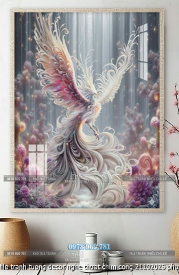 file tranh tuong decor nghe thuat chim cong 21102025 phu