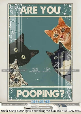 file tranh tuong decor nghe thuat dong vat bon con meo 19072025 vy