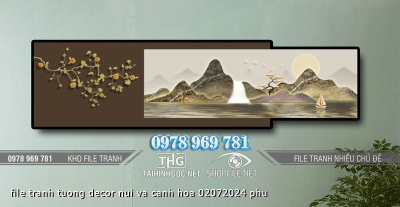 file tranh tuong decor nui va canh hoa 02072024 phu