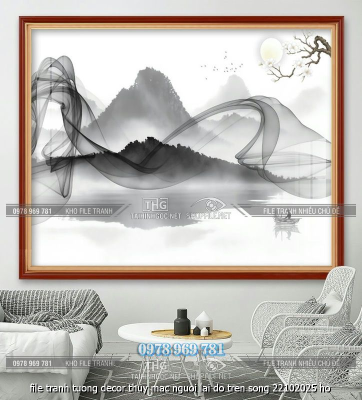 file tranh tuong decor thuy mac nguoi lai do tren song 22102025 ho