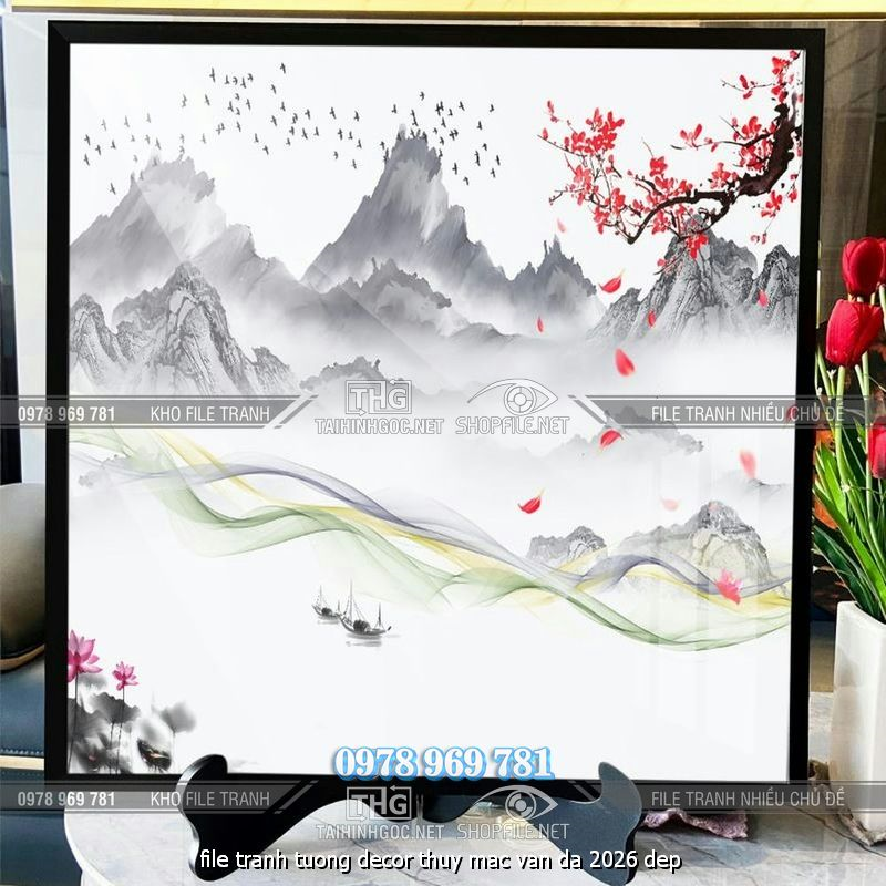 file tranh tuong decor thuy mac van da 2026 dep
