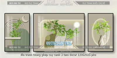 file tranh tuong ghep cay canh 3 tam decor 11062025 phu