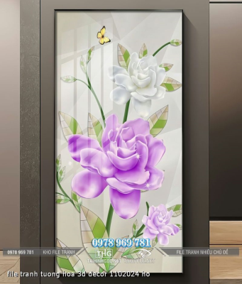 file tranh tuong hoa 3d decor 1102024 ho