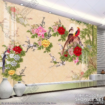 file tranh tuong hoa mau don va chim 22032023 phu