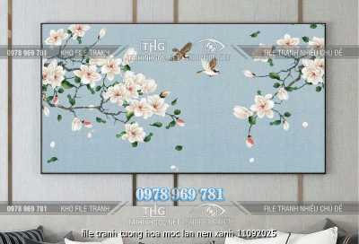 file tranh tuong hoa moc lan nen xanh 11092025