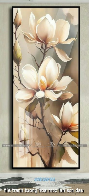 file tranh tuong hoa moc lan son dau