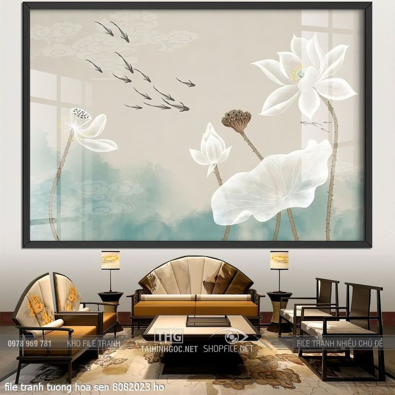 file tranh tuong hoa sen 8082023 ho