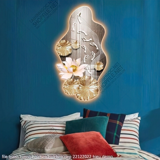 file tranh tuong hoa sen ca chep dep 22122022 hieu