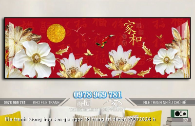 file tranh tuong hoa sen gia ngoc 3d trang tri decor 29072024 h