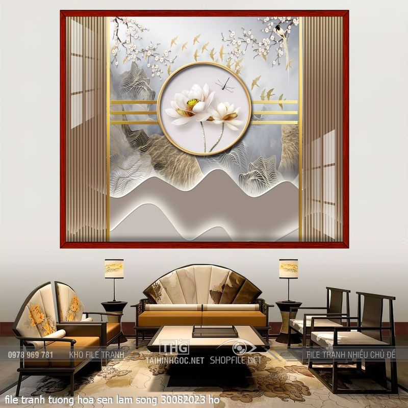 file tranh tuong hoa sen lam song 30082023 ho