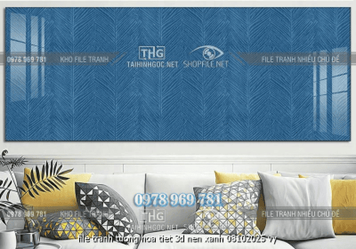 file tranh tuong hoa tiet 3d nen xanh 08102025 vy