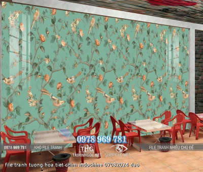 file tranh tuong hoa tiet chim indochine 07082024 dao