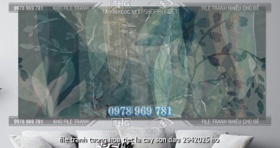 file tranh tuong hoa tiet la cay son dau 2942025 ho