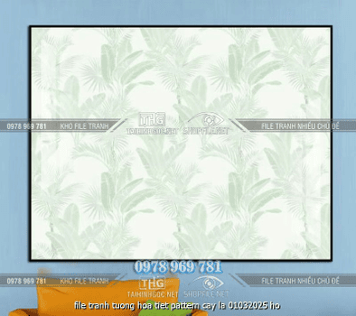 file tranh tuong hoa tiet pattern cay la 01032025 ho