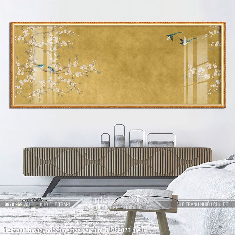 file tranh tuong indochine hoa va chim 31082023 hieu