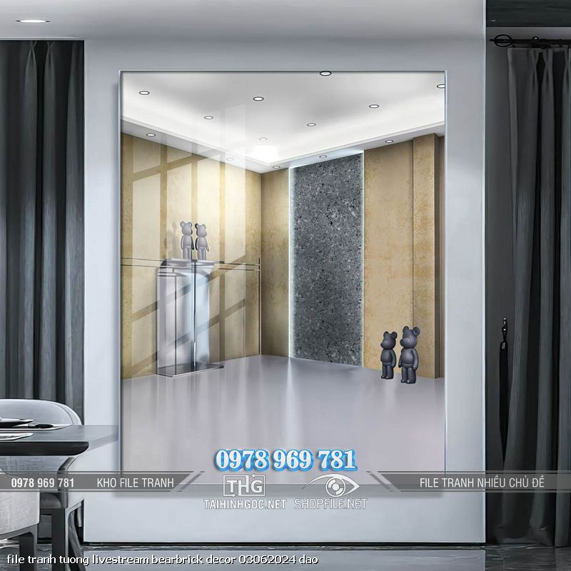 file tranh tuong livestream bearbrick decor 03062024 dao