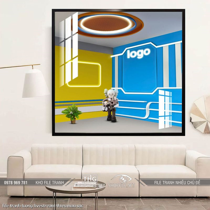 file tranh tuong livestream nhieu mau sac