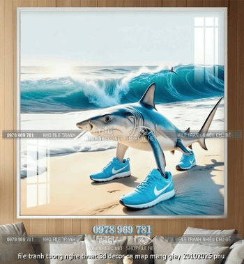 file tranh tuong nghe thuat 3d decor ca map mang giay 20102025 phu