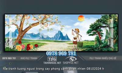 file tranh tuong nguoi trong cay phong canh thien nhien 08102024 h