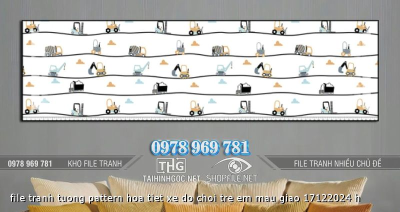 file tranh tuong pattern hoa tiet xe do choi tre em mau giao 17122024 h