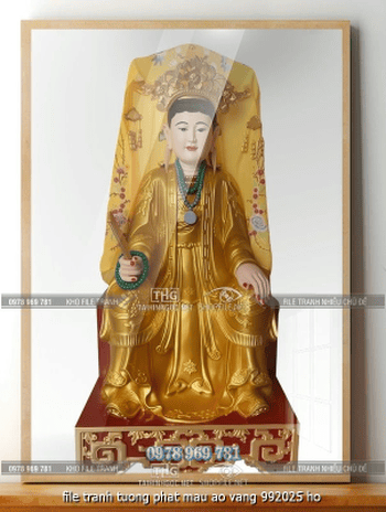 file tranh tuong phat mau ao vang 992025 ho