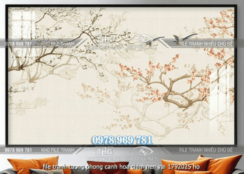 file tranh tuong phong canh hoa chim nen vai 1792025 ho