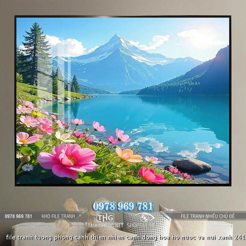 file tranh tuong phong canh thien nhien canh dong hoa ho nuoc va nui xanh 24122024 h
