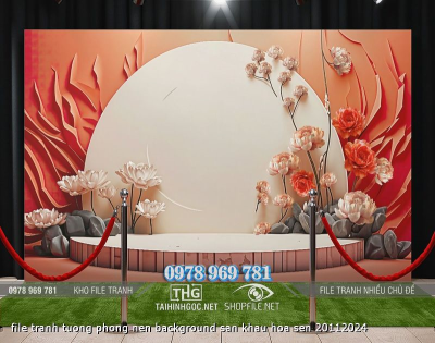 file tranh tuong phong nen background san khau hoa sen 20112024