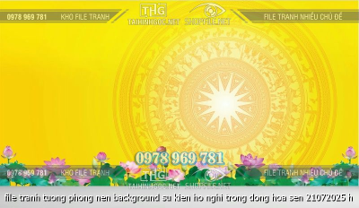 file tranh tuong phong nen background su kien ho nghi trong dong hoa sen 21072025 h