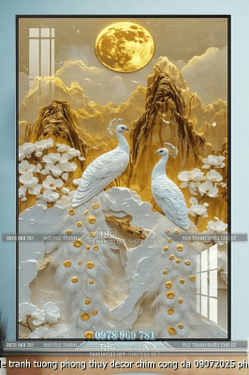 file tranh tuong phong thuy decor chim cong da 09072025 phu